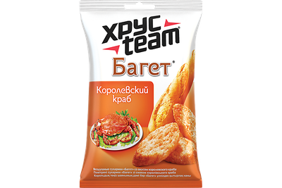 Сухарики Хрустим Королевский краб 24*60г
