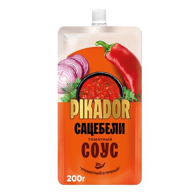 Соус томатный PIKADOR Сацебели Дой-пак, 200г