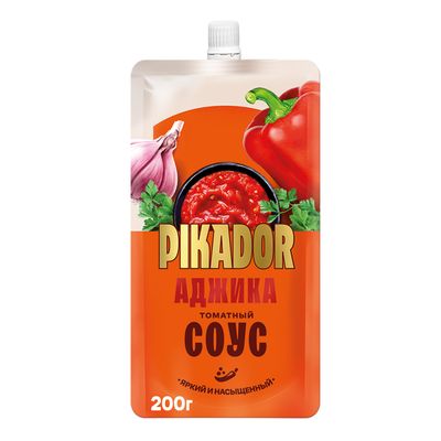 Соус томатный PIKADOR Аджика Дой-пак, 200г