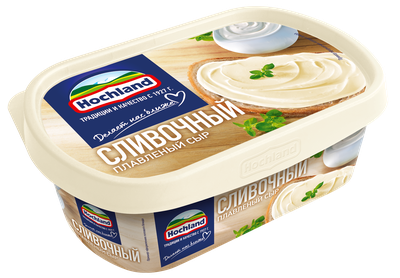 Сыр плавленый Hochland сливочный, ванночка, 200г