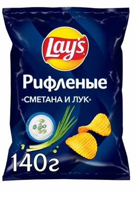 ТОП 100 Чипсы Lays картоф. сметана и лук 140г
