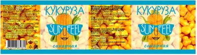 Кукуруза сахарная 425г/12 SUNFEEL
