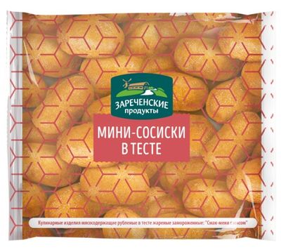 Мини-сосиски Зареченские в тесте 0,3 кг