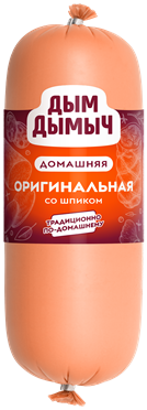 Колбаса вареная Дым Дымыч Домашняя Оригинальная со шпиком 0,4 кг.