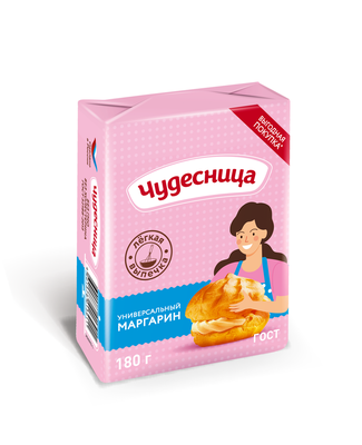 Маргарин Чудесница 55% фольга 180 г Маргарин Чудесница 55% фольга 180 г