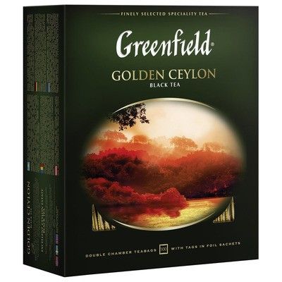 Чай черный Greenfield Golden Ceylon (2гх100п)*9 Чай черный Greenfield Golden Ceylon (2гх100п)*9