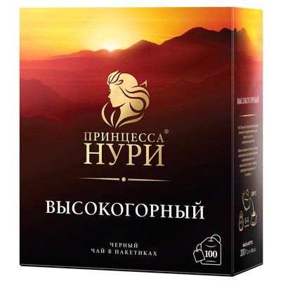 ТОП 100 Чай Принцесса Нури черный высокогорный 18*(100п*2г)