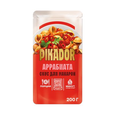 Соус для макарон PIKADOR Аррабиата, 200г