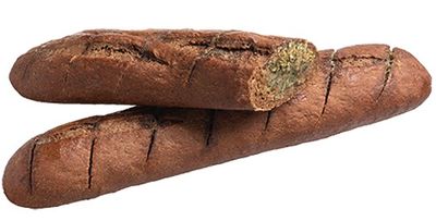 Минибагет Хлебный дом темный с чесночным маслом 150 гр