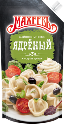 Майонезный соус Махеевъ Ядреный, Пакет ДПДЗ 200гр*20шт