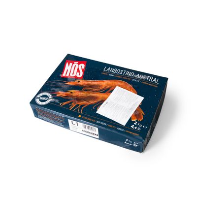 Креветка красная Креветка красная, с/г в панцире L1 Лангуст 10-20 шт./кг с/м блок 2 кг