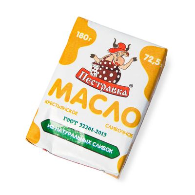 Масло Пеставка Крестьянское фас 72,5% 180г