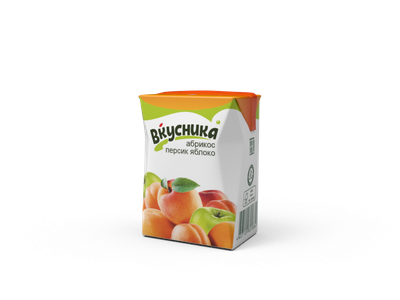 Напиток Вкусника Абрикос-персик-яблоко 0,2л