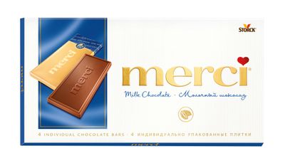 Молочный шоколад Merci, 100г