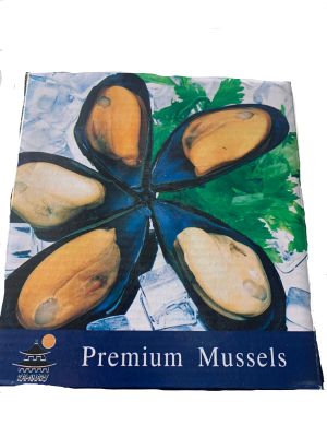 Мидии голубые ГК 1/2 ракушки, KAMINARY, №02069, 1кг, 1/12