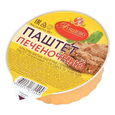 Паштет в банке Печеночный 0,095кг