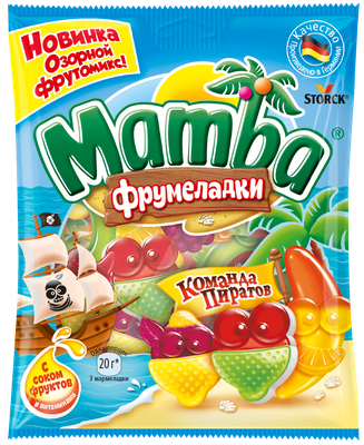 Мармелад жевательный Mamba Фрумеладки команда пиратов, 70г