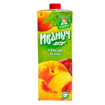 Нектар Иваныч Яблоко-персик 0,95л/12 шт