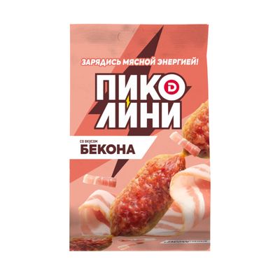 Колбаски Пиколини со вкусом бекона с/к ст. вес 50 г. Колбаски Пиколини со вкусом бекона с/к ст. вес 50 г.