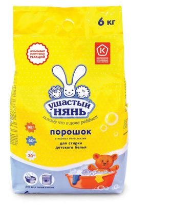 Порошок УШАСТЫЙ НЯНЬ д/дет.бел. 6кг