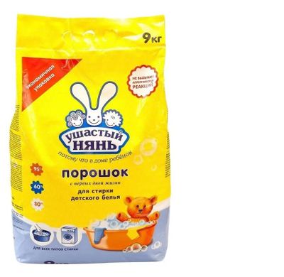 Порошок УШАСТЫЙ НЯНЬ д/дет.бел. 9кг