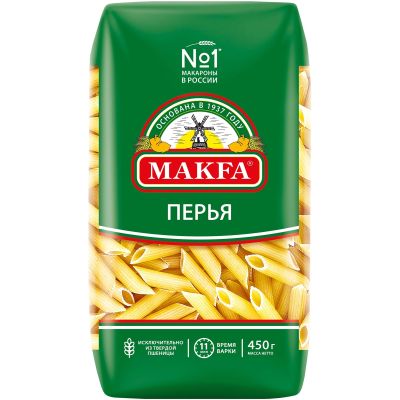ТОП 100 Макароны МАКФА перья 10*450г