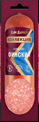 Колбаса в/к Дым Дымыч Коллекция Сервелат Финский шт 0,35 кг