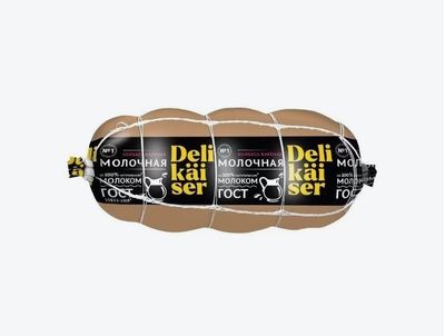 Колбаса вареная Delikaiser Молочная в обвязке 0,4 кг
