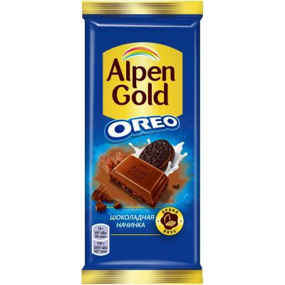 Шоколад Alpen Gold молочный Шоколадная начинка 85г