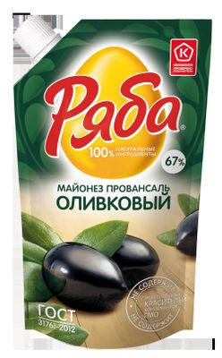 Майонез Ряба Провансаль Оливковый 67% 192г*28