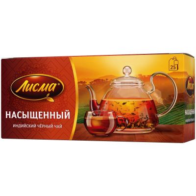 ТОП 100 Чай Лисма Насыщенный черный 18*(25п*1,8г)