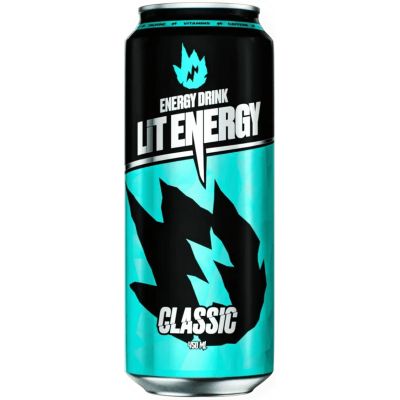 Энергетический напиток Lit Energy Classic со вкусом клюквы и барбариса ж/б 0,450 л