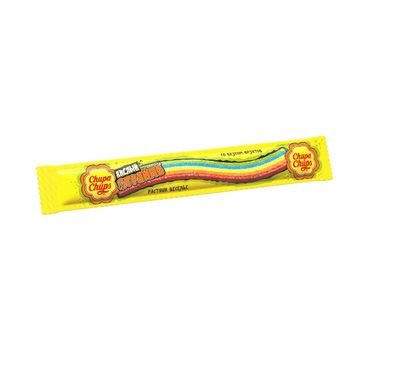 Мармелад жевательный Chupa Chups Кислый Страйпс Фруктовый вкус, 10,5г