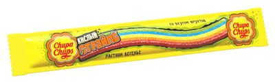 Мармелад жевательный Chupa Chups Кислый Страйпс Фруктовый вкус, 10,5г