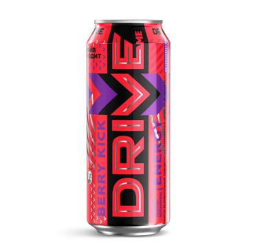 ТОП 100 Энергетический напиток DRIVE ME яг.вкус б/алк. газ.ж/б 12*0,449 л