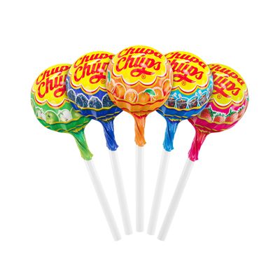 Карамель Chupa Chups Фруктовая + Кола, 12г, Шоубокс, 100шт