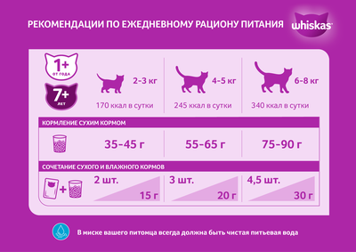 Сухой корм Whiskas для кошек Вкусные подушечки с нежным паштетом, с говядиной, 350г