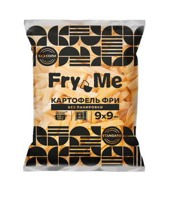 Картофель фри Fry Me Standard F79 без панировки 9х9 мм пакет 2,5 кг