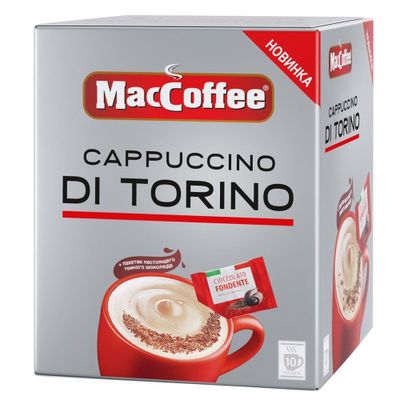 Коф. напиток MacCoffee Капучино ди Торино раствор, карт/уп 25,5г*5шт*20