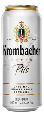 Пиво Кромбахер Пильс светлое, фильтр. 4,8% ж/б 0,5л*24 (Продторг)
