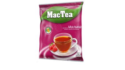 Напиток чайный растворимый Mac Tea с ароматом малины м/у 16г*20шт*50