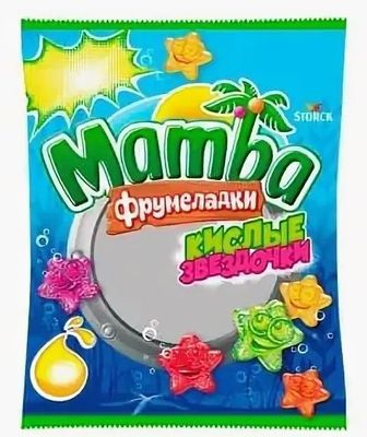 Мармелад жевательный Mamba Фрумеладки Кислые Звездочки, 70г