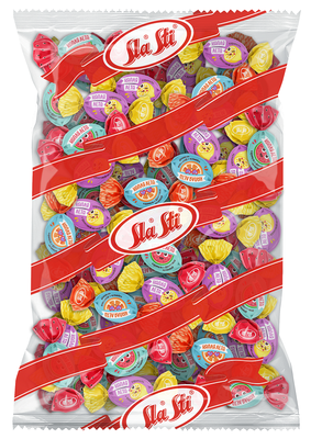 Карамель Sla Sti Капля лета с фруктовой начинкой Микс 1кг
