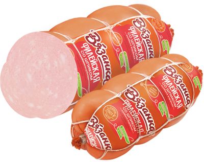 Колбаса вареная Вязанка Филейская со шпиком вес