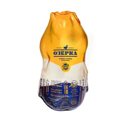 Тушка утки Озерка потрошеная 1 сорт, зам., пакет