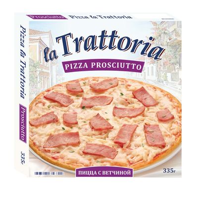 Пицца Морозко La Trattoria с ветчиной 335г/5шт