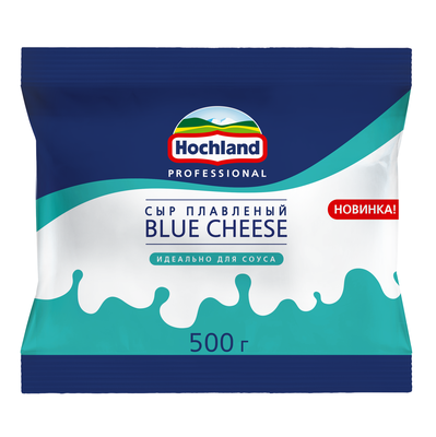 Сыр плавленый Hochland Professional Blue cheese, пакет, 500г