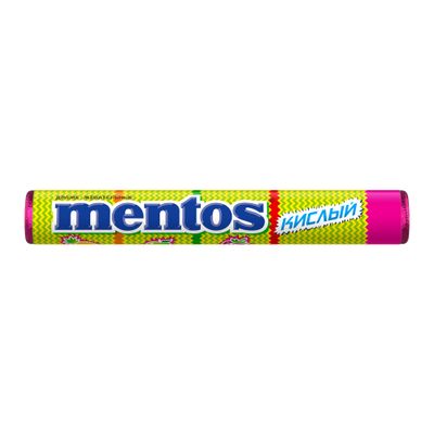 Жевательные драже Mentos Кислый, 37,5 г Жевательные драже Mentos Кислый, 37,5 г