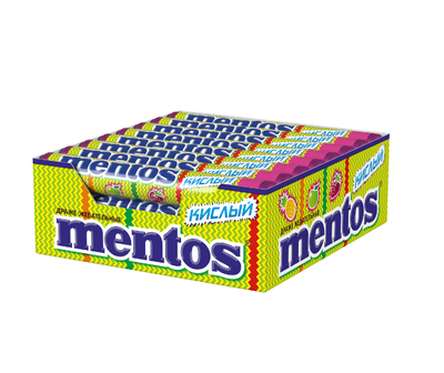 Жевательные драже Mentos Кислый, 37,5 г Жевательные драже Mentos Кислый, 37,5 г