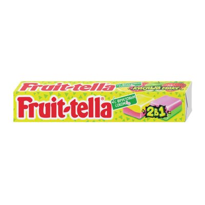 Конфеты жевательные Fruittella Кислый Микс 2в1, 41г